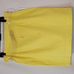 𝅺worthington Electric Yellow Belted Skirt